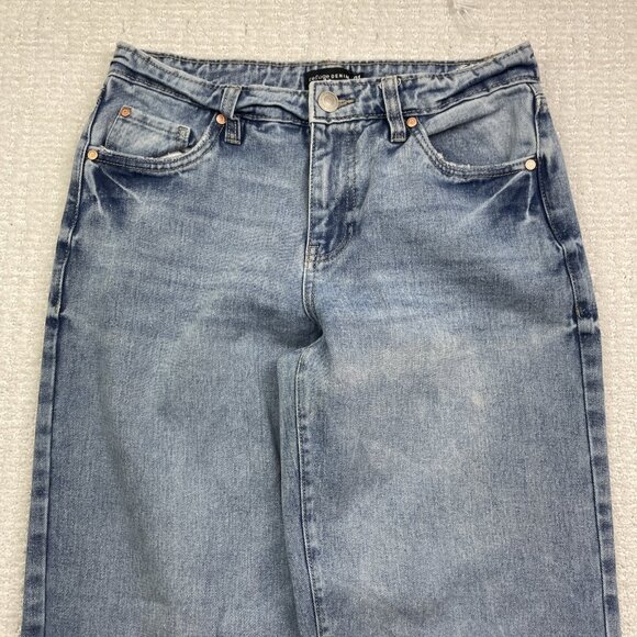 Refuge Denim Jeans Size 01 Light Blue Washed Skater Casual Y2K Baggy Loose - Picture 2 of 6